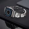 Wysokiej Jakości Luksusowy Alloy Love Heart Wrist Bransoletka Pasek Pasek do Apple Watch Series 6 5 4 3 2 1 SE