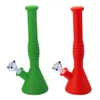 DHL 12" 30cm Tall Silicone Bong Colorful Hookah Shisha Water Pipe Portable