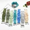 Pure Color Satin Scrunchie Elastyczne Watchband Case Paski dla Apple Watch Band Series 7 45mm 41mm 6 5 4 3 38mm 40mm 42mm 44mm