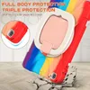 DHL Free For Samsung Galaxy Tab A 8.0 T290 T295 Cases Full Body Shockproof Heavy Duty Rainbow Kids Tablet Cover Stand Shoulder Strap