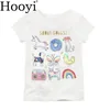 100% Baumwolle Baby Mädchen Kleidung Kinder Tops Mädchen T-Shirts Shirts Niedliche Outfits Säuglingskleidung T-Shirts Mode Kinder 6-24 Monate 210413