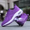 Hurtownie 2021 Najwyższej Jakości Mężczyźni Kobiet Sport Buty do biegania Dzianiny Siatki Oddychające Court Purple Red Outdoor Sneakers Rozmiar 35-42 Wy28-T1810