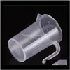 Outils 2505001000Ml tasse à mesurer transparente en plastique de haute qualité avec poignée bec verseur Wb760 Ysvew Wsyf7