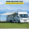 Skugga 1st RV Awning Fabric Camper Trailer Ersättning 16 ft White Sunshade Traveler Camping Outdoor Supplies