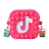 Tiktok Fidget Toys 6 Colors Bubble Handbag Children's Cute Silicone Bag Decompression Pinch Music One-Shoulder Messenger Bags