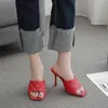 Sexy Sew Lattices Candy Peep Toe Femmes Sandales Leisure Square Ladies Flipflops Plaid Women Sandals Plus Size 41