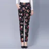 Women's Leggings Winter Women Plus Thick Velvet Warm Pants Casual High Waist Floral Print Keep Stretchy Legging R52