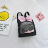 Sacs pour enfants filles sacs à dos arcs Sequin bébé enfants sac d'école en cuir mode cartable livre dentelle clair mignon accessoires