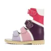 Sandalen Sommer Orthopädische Schuhe für Kinder Mode Leder Geschlossene Zehe Jungen Mädchen Schule Atmungsaktive Schuh mit Bogenstütze