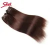 Mänskliga hårbulkar elegant naturlig yaki rak brasiliansk remy röd 99J 4 buntar affär 190 gram per paket 100 förlängning8703867
