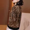 Womens Jackets And Coats Long Sleeve Woman Jacket Zipper Cardigan Jacket Women Leopard Chiffon Women Jacket Jackets D383 210602