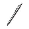 Solid Titanium Alloy Gel Ink Pen Retro Bolt Action Writing Tool School Office Stationery Supplies 210330
