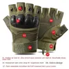 Glove Motorcyclist half finger Fingerless Tactical Gloves Anti-skid Anti-cut Cycling Outdoor Protection Bicycle Accessories H1022