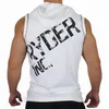 Men's Hoodies & Sweatshirts ZOGAA Sports Sleeveless Hooded Sweatshirt Running Gym Letter Print Clothing Casual Fitness Bodybuilding