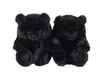 Nave DHL Bambole di peluche Teddy Bear Pantofole da casa Marrone Donna Home Indoor Soft Pelliccia sintetica antiscivolo Cute Fluffy Pink Winter Warm Shoes