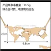 목걸이 펜던트 주얼리 도착 글로브 세계지도 펜던트 목걸이 성격 교사 선물 선물 지구 드롭 배달 2021 DCANM