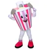 Costume de mascotte de crème glacée colorée d'Halloween, personnage de dessin animé de haute qualité, costumes de carnaval de Noël, taille adulte, tenue de fête d'anniversaire en plein air