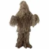 Tactical Jacket Sets CAMO JUNLGE Ghillie Suit Camo Woodland Camouflage Forest Hunting Ghillie Suits 4-Piece + Bag