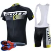 Erkek Bisiklet Forması Seti 2021 Yaz Scott Takımı Kısa Kollu Bisiklet Gömlek Önlüğü Şort Takım Elbise Hızlı Kuru Nefes Yarış Giyim Boyutu XXS-6XL Y21041062