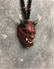 Interiördekorationer Samurai Kabuto Helmet Hannya Japanese Oni - bilens baksyn Mirror Charm Accessories222b