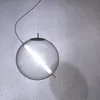 Lâmpada de esfera da iluminação do pingente de vidro do desenhista moderno para o quarto / sala de estar Lâmpada conduzida interna / luzes de suspensão