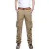 Men's Pants Cargo Multi Pocket Casual Tactical For Outdoor Sports Straight Loose Large Size Military