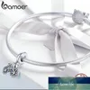 BAMOER 925 argent Sterling cristal vélo forme de vélo pendentif breloques ajustement Original Bracelets colliers bijoux à bricoler soi-même cadeau SCC1082 prix usine conception experte qualité