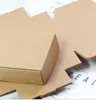 2021 7.5X7.5x3CM Piccole scatole di imballaggio di cartone scatola di carta Kraft marrone per accessori per telefoni di caramelle regalo di nozze