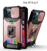 Armadura Kickstand Capas Telefone Proteção para Câmera para Samsung Galaxy A12 A32 4G A42 5G A525G A02S A72 Case tem suporte de anel magnético cartão anti-choque