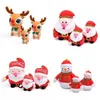 Hög kvalitet med klockor Plush Elk Toy Party Favor Jul Snowman Santa Claus Doll Barn ger gåvor 496