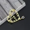 Pins, Brooches Fashion Design Heart Brooch Women Jewelry Multicolors Stone Metal Lapel Aesthetic Pins Wholesale / Drop