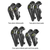 Motorcykel Armor 2 / 4PCs Knee Elbow Combo förtjockade kuddar Skyddsutrustning Motocross Motorbike Ridvakt