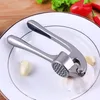 Garlic Presses Cooking Vegetable Ginger Juicer Zinc Alloy Masher Handheld Shredder Kitchen Tool Accessories 210423