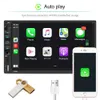 2 DIN Carplay Car Radio Universal 7 "HD Autoradio 멀티미디어 플레이어 자동 오디오 자동차 스테레오 MP5 블루투스 USB TF FM 카메라