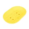 Silicone Soap Dishes Anti-skidding Oval Holder Travel Plate Tray Leaking Mould Proof Rack Kitchen Bathroom Soapbox