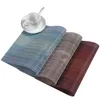 4PCS / Lot Miljövänlig Non-Slip Placemat Vattentät Oljesäker Värmebeständig Tabell Mat Vardagsrum Disbaster Placemats 210423