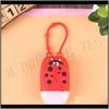 Party Favor 30Ml Sanitizer Keychain Silcione Cartoon Mini Cover Gel Hand Soap Bottle Holder With Refillable Travel Ilzj6 Cbhwr6682548