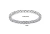 925 Sterling Silber Luxus 5mm Zirkonia Tennis Kristall Armband für Frauen Mädchen Party Schmuck