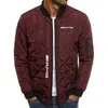 AMG Bedrucktes Plüsch-Baumwoll-Hoodie-Sweatshirt Lässige Outdoor-Jacke Reißverschluss Herren-Sweatshirt Flightsuit-Jackenmantel 211027