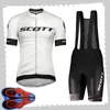 Scott Team Cycling Kortärmade Jersey (Bib) Shorts Sätter Mens Sommar Andningsväg Cykelkläder MTB Bike Outfits Sport Uniform Y210414102