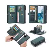 Caseme l￤der pl￥nbok telefon fodral med kortfickor kontant slots pl￥nbokfodral avtagbar magnet f￶r iPhone14 13 12 11 xs xsmax 7 8 Samsung