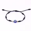 Mão-tecido corda corrente link braceletes turkish azul maus bracelete para mulheres homens amante moda jóias