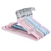 Hangers & Racks 10Pcs/Set Children Adult Non-Slip Metal Shirt Trouser Hook Coat Hanger Clothes Drying Accessories Laundry Storage