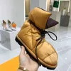 Najnowsze kobiety Designer Down Snow Boots Moda Winter Boot Classic Retro Kostki Krótkie Panie Dziewczyny Kobieta Botki Rozmiar 35-42