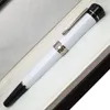 Luxury Pen Lucky Star Series Strates de balle de conception de conception Unique en céramique blanc de haute qualité cadeau de fourniture pour Boyfrie7555369