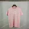 21SS Men Imprimé T-shirts Polos Designer Jacquard Weave Letters Paris Vêtements à manches courtes Mente à manches