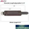 Jovivi Genuine Leather Bracelet Punk Rock n Roll Unisex Women Wide Wrist Belt Wrap Mens Cuff Wristband Bangle Strap Adjustable Factory price expert design Quality