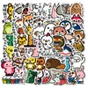 50 Zhang Sen Japanese och koreanska ins vindhudskydd Cartoon Animal Graffiti Stickers Bagage Computer Waterproof Sticker Wit7400070