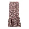 High Waist Mermaid Chiffon Skirt Women Flower Print Womens Summer Women's Floral s A Line Korean Style 210507