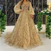 2022 Luxury Sequined Ball Gown Prom Dresses Sweetheart Lace Applique Beaded long Evening Dress Floor Length Arabic Quinceanera Dre3112641